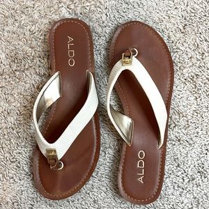 Aldo leather thong sandal